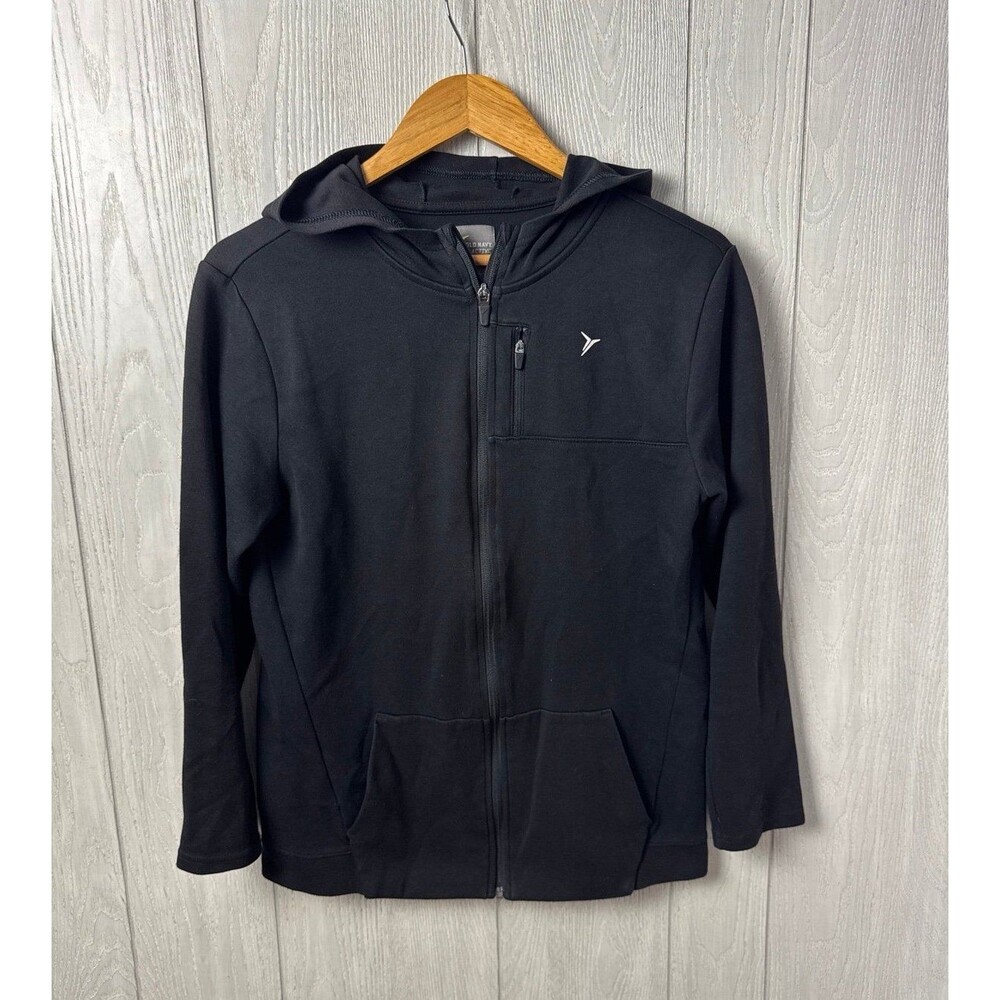 Youth XXL (18) Old Navy Active Black Athletic Zip-Up Hoodie 0400